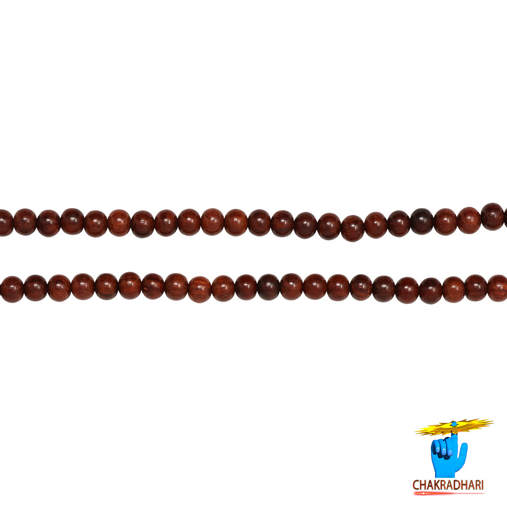 Red Sandalwood Mala - 1081 Beads for Jaap or Wearing 6mm or 8mm