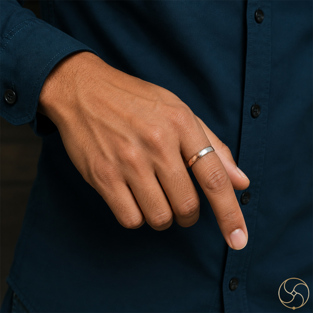 Silver Copper Ram Shyam Ring