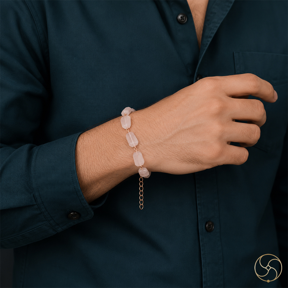Nepaliya Copper Rose Quartz Bracelet