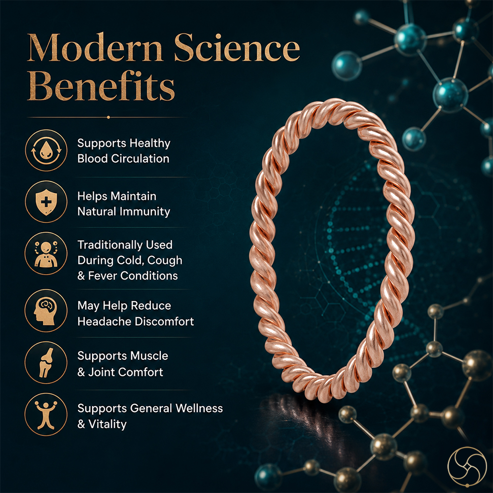 Nepaliya Copper Tensor  45 Bangle with Joint for Men
