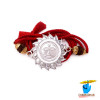 Radiant Blessing: Sun Symbol Design Silver Rakhi