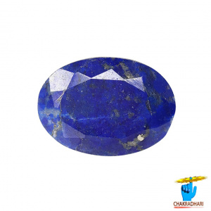 Image of 10.80 Carats Lapis Lazuli Gemstone With Silver Ring Or Pendant – लाजवर्त रत्न