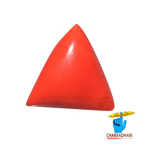 Image of 5.50 Ratti Triangular Coral With Ring Or Pendant - मूंगा रत्न