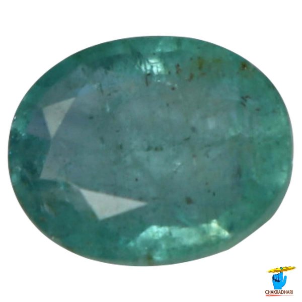 Image of 03.80 Carats Emerald Gemstone With Ring Or Pendant – पन्ना रत्न