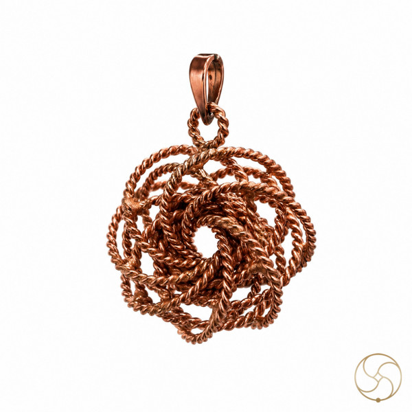 Image of Nepaliya Copper Rodin Coil Tensor Torus Pendant