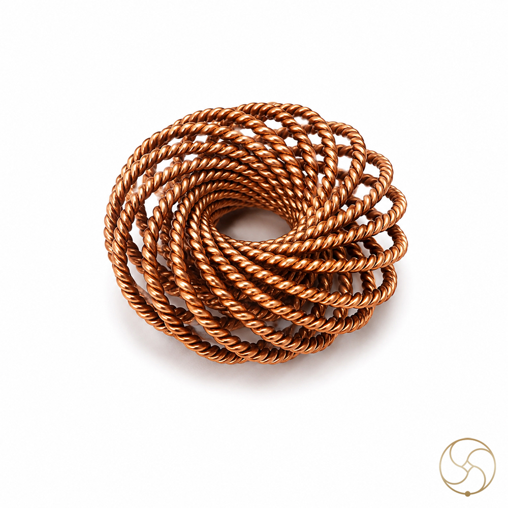 999 Pure Nepaliya Copper Tensor Torus Rodin Coil - One-Sided Vortex