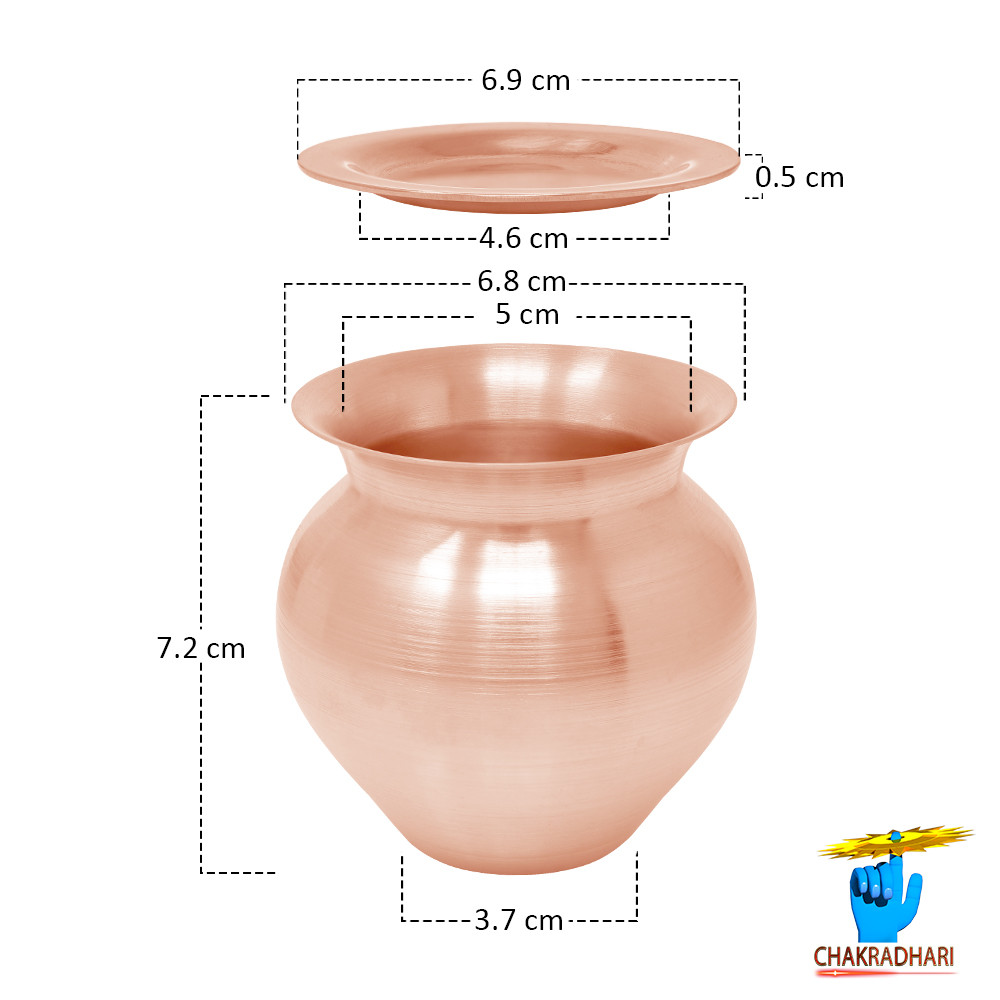 190 ml 999 Nepaliya Copper Samriddhi Lota101 gm -