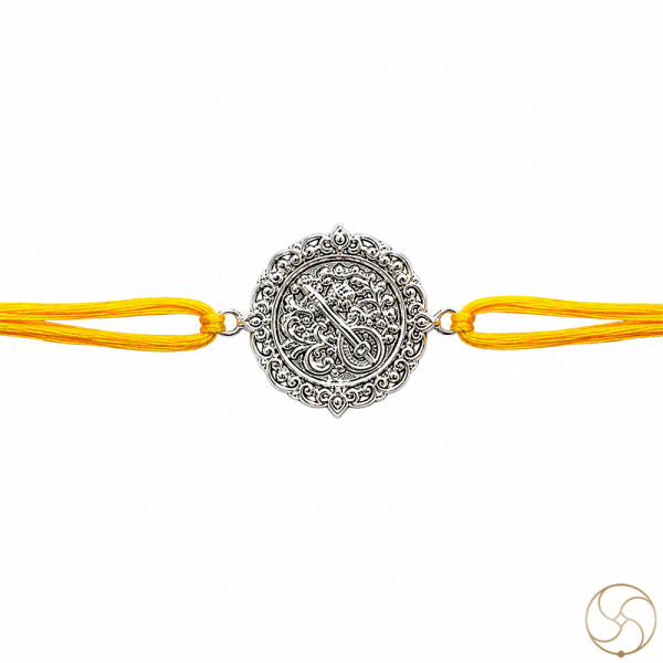 Image of 99.9% Silver Veena Rakhi