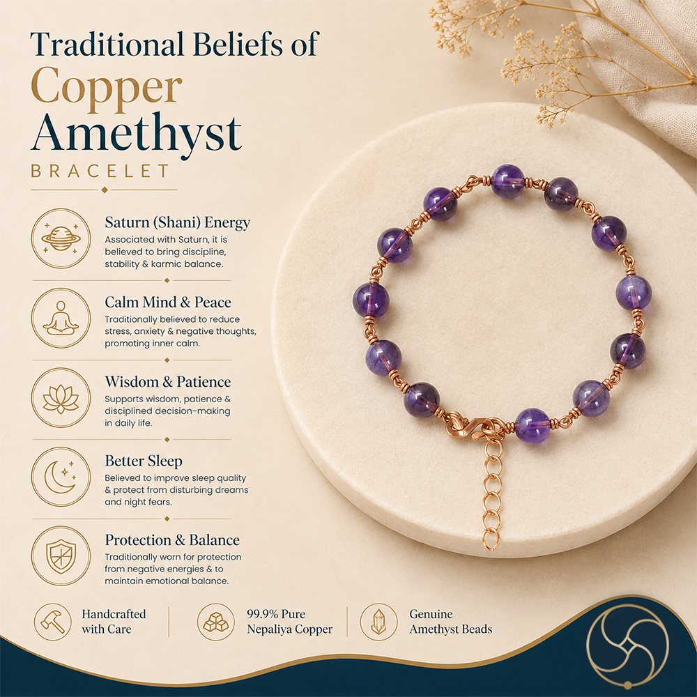Nepaliya Copper Amethyst Bracelet