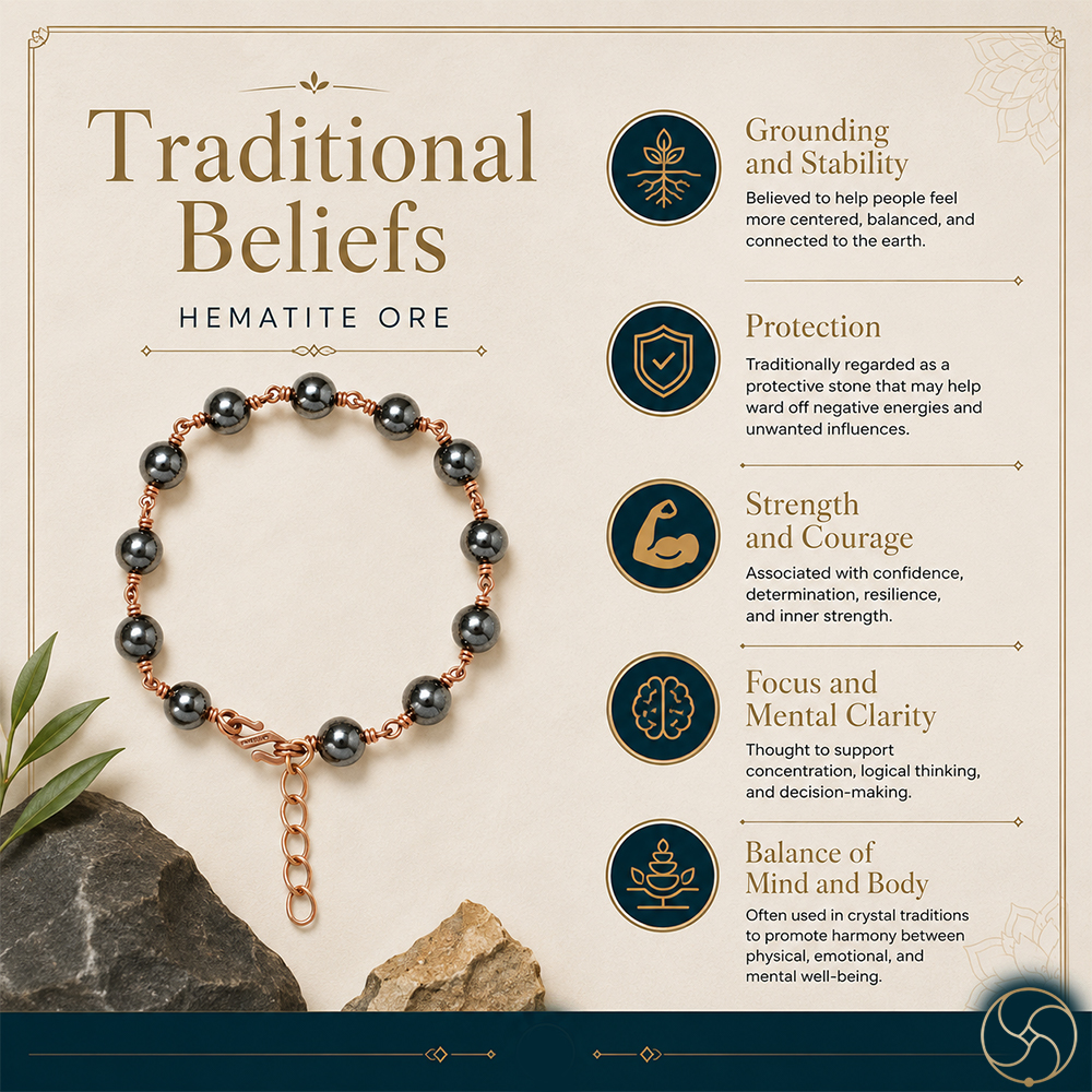 Nepaliya Copper Hematite Ore Bracelet