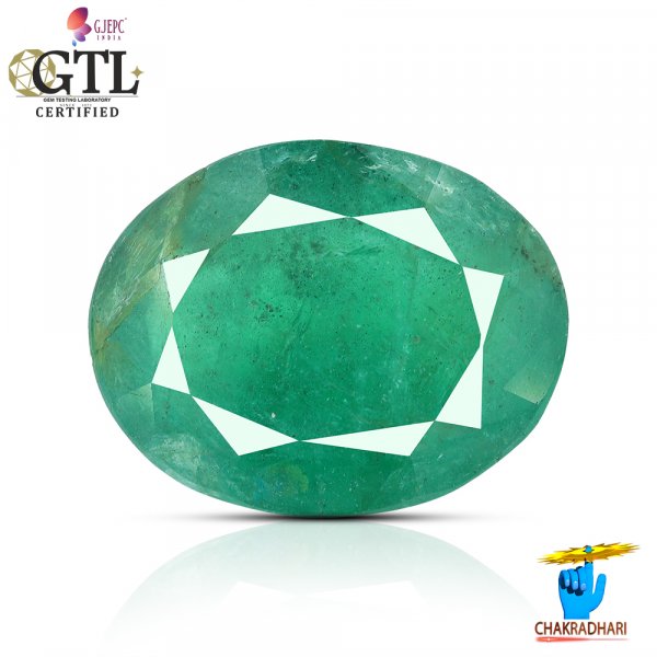 Image of 06.37 Carats Emerald Gemstone With Ring Or Pendant – पन्ना रत्न