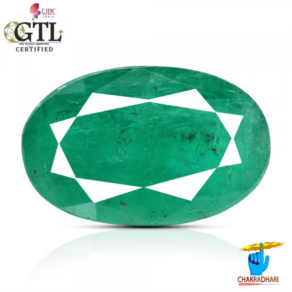 Image of 04.23 Carats Emerald Gemstone With Ring Or Pendant – पन्ना रत्न