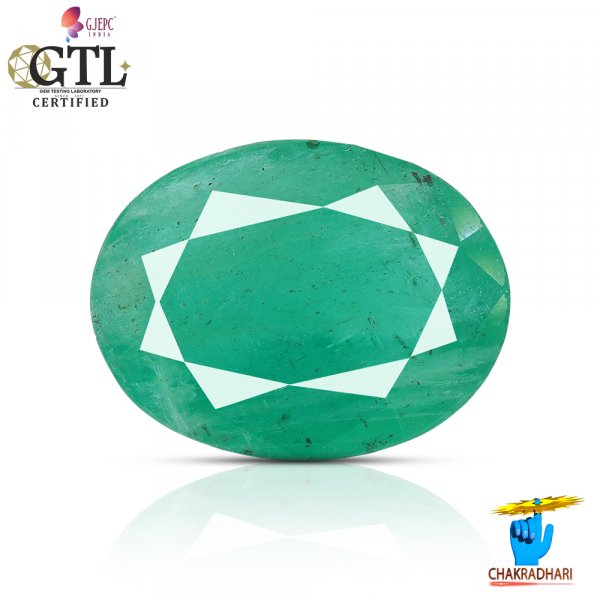Image of 03.68 Carats Emerald Gemstone With Ring Or Pendant – पन्ना रत्न