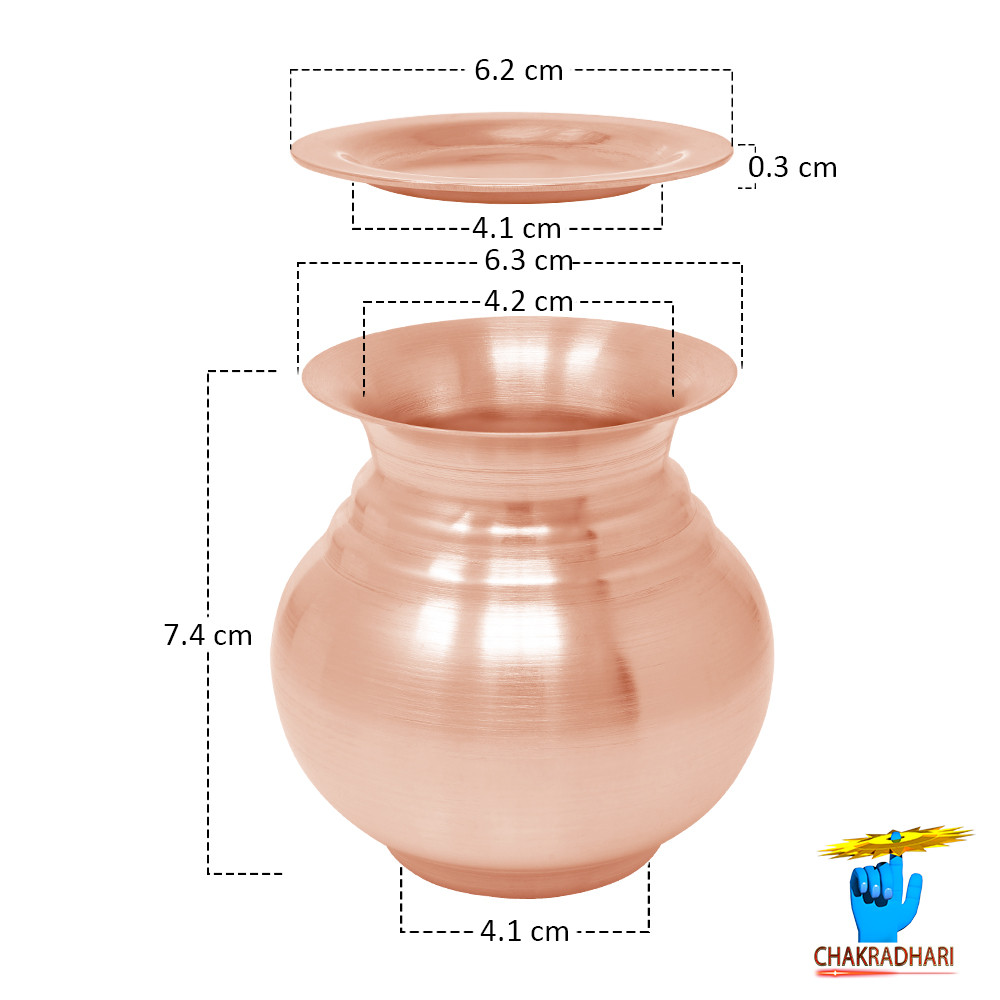 190 ml 999 Nepaliya Copper Yamuna Lota125 gm -