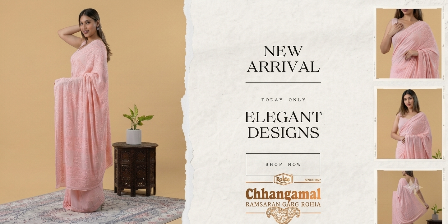 Chikankari Saree For Women