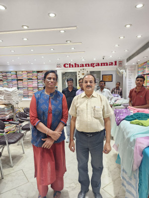 Legendary Athlete P. T. Usha Visits Chhangamal Showroom in Lucknow