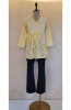 Lemon Yellow Cotton Chikankari Short Top