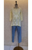 Lemon Yellow Muslin Chikankari Short Top