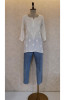 White Muslin Chikankari Short Top