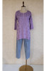 Purple Modal Chikankari Short Top