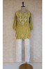 Green Muslin Chikankari Short Top