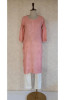 Carrot Pink Muslin Chikankari Kurta