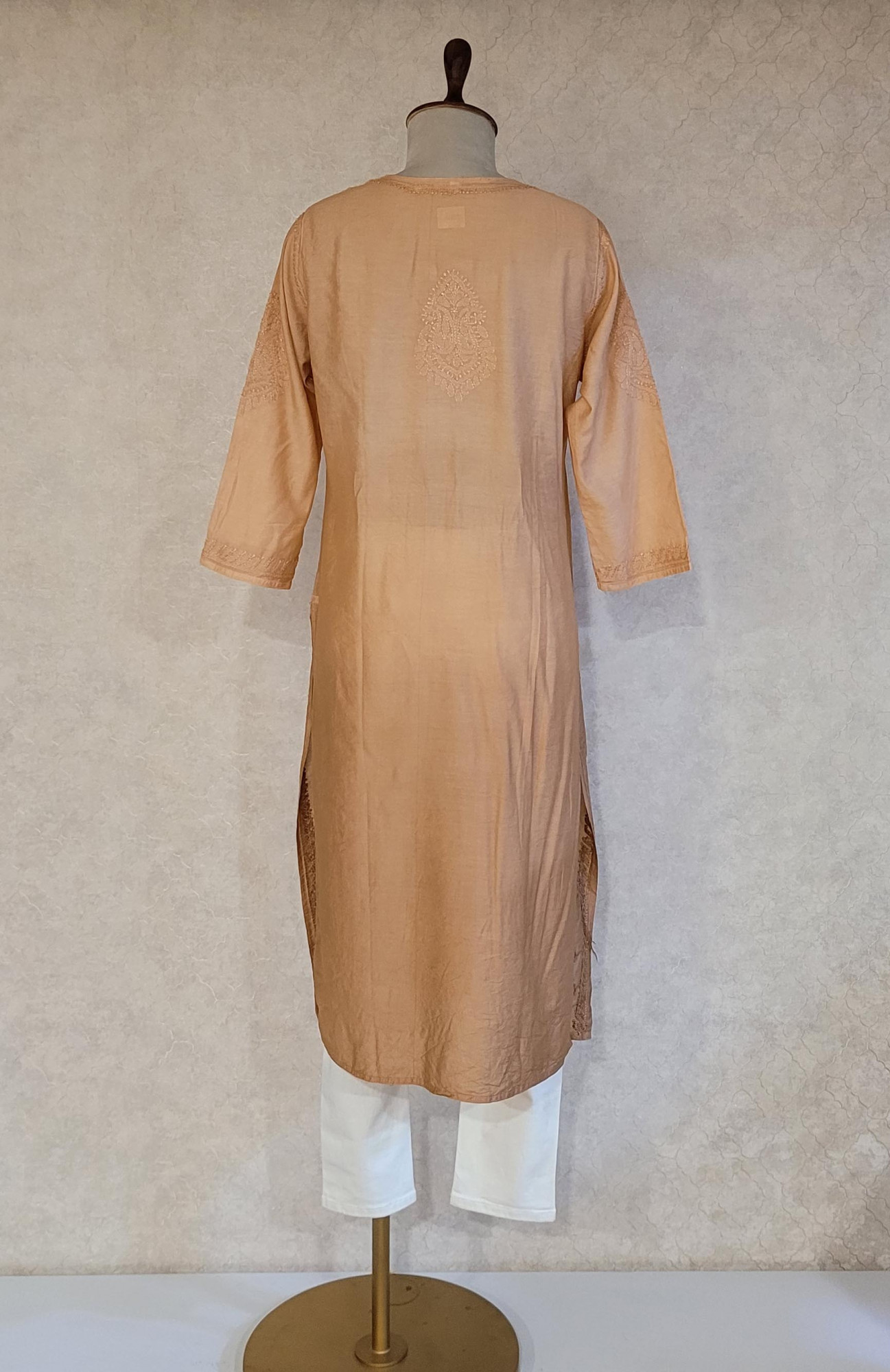 Ombre Chanderi Chikankari Kurta