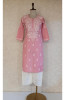 Carrot Pink Cambric Cotton Chikankari Kurta