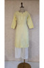 Lemon Yellow Cotton Chikankari Kurta