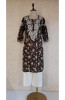 Black Print Mul Cotton Chikankari Kurta