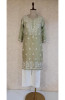 Olive Green Ombre Chikankari Kurta