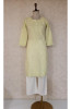 Green Cotton Chikankari Kurta