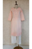 Peach Pink Cotton Chikankari Kurta