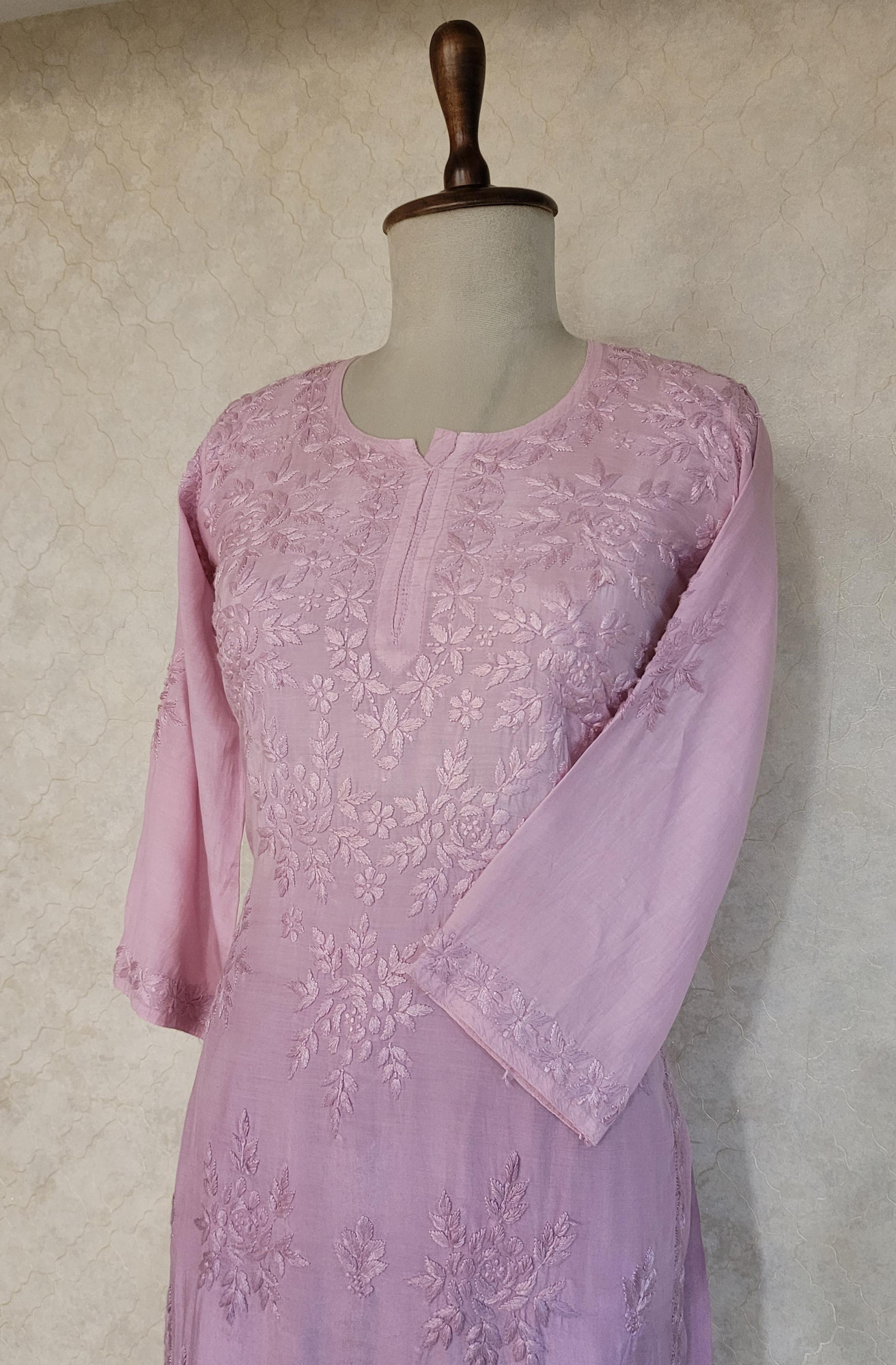 Ombre Muslin Chikankari Kurta & Pant Set