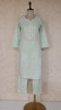 Sea Green Mul Cotton Chikankari Kurta &amp; Pant Set