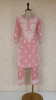 Blush Pink Modal Cotton Chikankari Kurta &amp; Pant Set