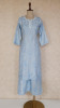 Light Blue Chanderi Chikankari Kurta &amp; Pant Set