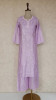 Lavender Chanderi Chikankari Kurta &amp; Pant Set