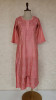 Carrot Pink Chanderi Chikankari Kurta &amp; Pant Set