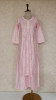 Baby Pink Chanderi Chikankari Kurta &amp; Pant Set