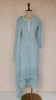 Teal Green Viscous Pure Georgette Chikankari Kurta Set