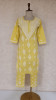 Neon Green Cotton Chikankari Kurta &amp; Pant Set