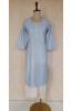 Light Blue Chanderi Sequence Chikankari Kurta