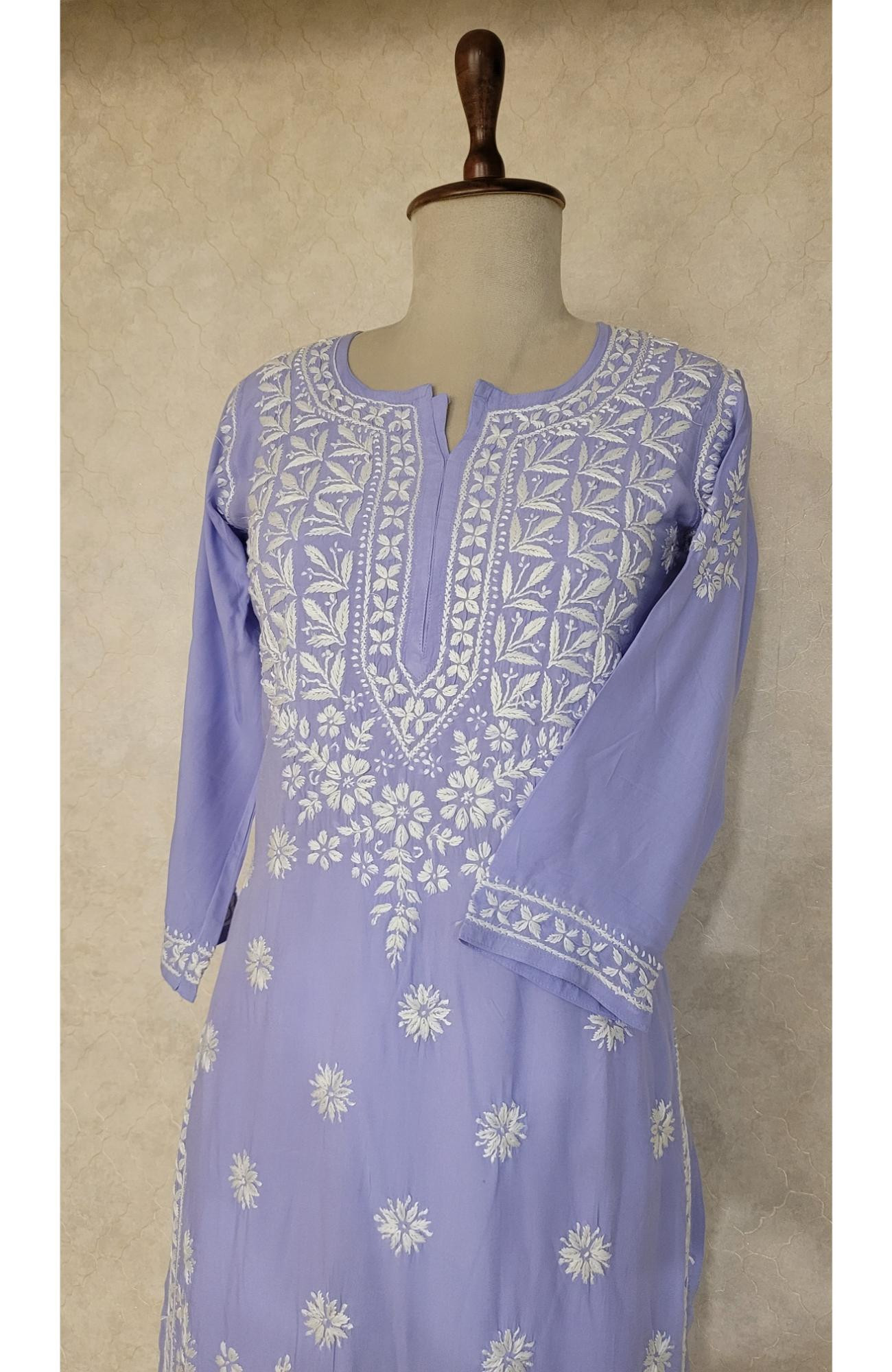 Light Purple Modal Chikankari Kurta