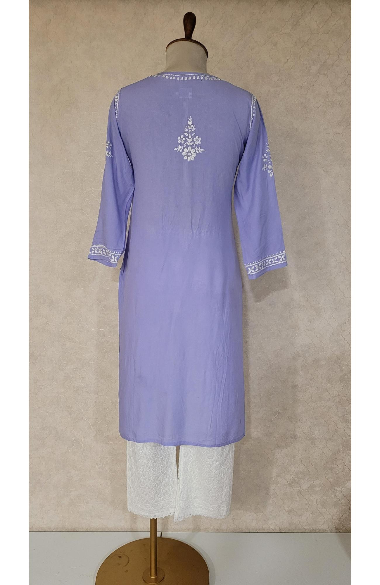 Light Purple Modal Chikankari Kurta