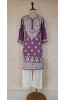 Purple Modal Chikankari Kurta