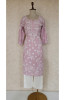 Onion Pink Muslin Chikankari Kurta