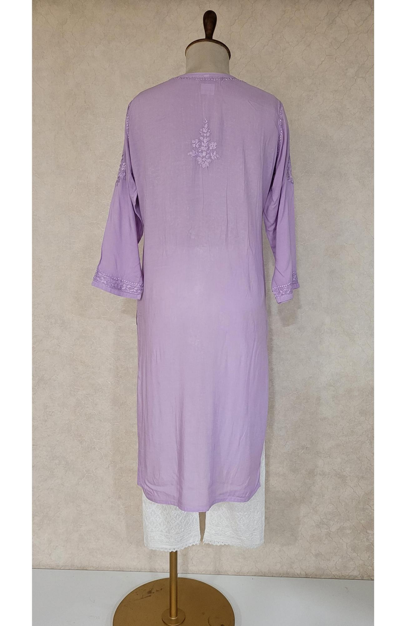 Purple Modal Chikankari Kurta