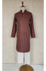 Maroon  Rayon Hakoba Kurta