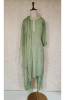 Green Muslin Chikankari Kurta, Dupatta &amp; Pant Set